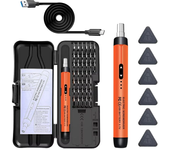 Juego de destornilladores eléctricos recargables sin cable CRV Kit de herramientas de precisión Batería de 600mAh Carga