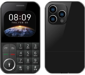 MaFam V9 Mini 2G GSM 2.01 pulgadas Doble tarjeta SIM Doble espera 790mAh FM Botones grandes Lista negra Marcado rápido L