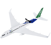C919 Espuma de Avión Inteligente de Papel de Vuelo Libre de 350mm de Envergadura Recargable de Burbuja Avión Eléctrico D