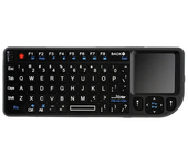 Teclado Mini Inalámbrico Bluetooth K808 de Mano con Retroiluminación de 7 colores y Mouse Touchpad para Smart TV,PC,Tabl