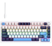 Teclado mecánico con cable K82 Type-C con perilla, diseño del 75%, PCB intercambiable en caliente, retroiluminación, 82