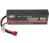 Batería LiPo XF POWER 7.4V 7000mAh 100C 2S con conector T Deans para coche RC
