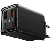 [Tecnología GaN] Cargador USB Baseus GaN6 Pro de 65W con 4 puertos, 2 USB-A y 2 USB-C, Adaptador de Carga Rápida de Pare