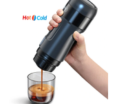 HiBREW H4A Máquina de café portátil para coche y casa DC12V Cafetera de expreso Apto para cápsulas de café en polvo Nexp