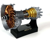 Modelo de motor turbofán NikolaToy TR900 de 21 cm de tamaño pequeño,artesanía de alta precisión,adornos decorativos,jugu