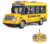 QH204 1/30 4CH 27HZ Coche RC Mini Bus Chino Autobús Escolar Clásico Vintage Ambulancia Juguetes para Niños