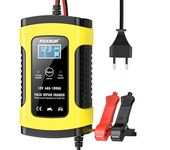FOXSUR 12V 5A Cargador de Reparación de Pulso para Motocicletas y Automóviles con Pantalla LCD Cargador de Batería Intel