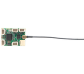FrSky Archer Plus R6 Mini/R6 Mini-E 2.4GHz 6/24CH PWM FBUS ACCESS & ACCST D16 Receptor Integrado con ESC Doble de 5A.
