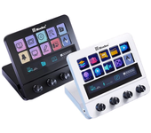 MiraBox MBox N4 Stream Deck con 10 botones LCD y 4 botones giratorios Controlador de transmisión en vivo Pantalla táctil