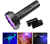 128 Luz LED UV Púrpura Linterna de Inspección Ultravioleta Portátil Lámpara Impermeable Detector Fluorescente Multifunci