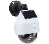 Luz LED de pared solar para exteriores con sensor de movimiento y diseño estilo cámara, impermeable para iluminación de