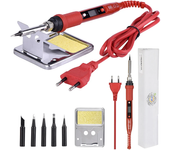 Soldador eléctrico JCD 908S 220V 80W LCD con temperatura ajustable y puntas de soldadura