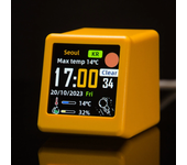 Reloj meteorológico animado de escritorio Ultra WiFi de SmallTV Regalo Adornos creativos Estación meteorológica multifun