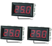 Termómetro de monitorización de temperatura conveniente en interiores con pantalla LCD digital mini de 0,56 pulgadas y s