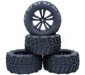 4PCS ZD Racing 1/10 Camión Rueda Universal Neumático para HPI HSP Savage XS TM Flux Piezas de Coche RC
