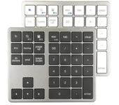 Teclado numérico 2.4G/bluetooth de 35 teclas Super Delgado Wireless Numpad USB recargable Teclado numérico para iOS Andr