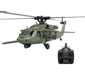 Eachine E200S UH-60 2.4G 6CH 6-eje giroscopio Doble Motor sin escobillas Escala 1:47 Helicóptero de RC sin barra estabil