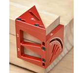 Regla de marcado de carpintería de aleación de aluminio, herramienta multifuncional con marcador de líneas de 45° y 90°,