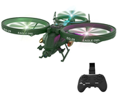 WX/RC E0-29 Escorpión 6CH Juguete Control Remoto Drone Luchador Mango Helicóptero de Control Remoto Epp