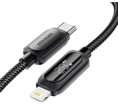 MENSAJE ES-X57 3A 29W Tipo-C a iP Cable de Pantalla Digital Carga Rápida Transmisión de Datos Núcleo de Cobre Línea 1M/2