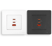 MOES 30W/65W GaN Cargador de pared de carga rápida USB-A+2USB-C PD3.0 QC3.0 Enchufe eléctrico con protección contra sobr