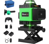 Nivel láser verde de 16 líneas MUSTOOL 4D IP54 con autonivelación Batería de 4000mAh Pantalla táctil para construcción i
