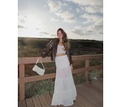Bershka Cazadora Efecto Piel Mujer L Marrón