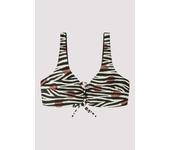 Top bikini sin aro estampado savannah - Gisela