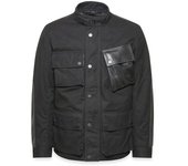 Belstaff Trackmaster Chaqueta de cera impermeable para motocicletas - Negro (L)