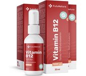 FutuNatura 3x Vitamina B12 1200 µg – spray, en total 90 ml