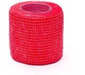 Rehab Medic - Tape Sujeta-Espinilleras (5 cm x 4,6 m), Unisex, Rojo