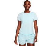Nike - Camiseta One Classic Df Ss Top Mujer, Mujer, Glacier Blue-Black, XS