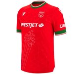 Macron - Camiseta oficial Cavalry FC Primera Equipación 2024-2025, Unisex, Red, M