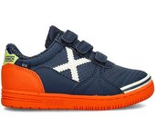 Munich - Zapatilla de fútbol sala G-3  Cinta Adhesiva Profit Niño, Unisex, Azul Marino, 31