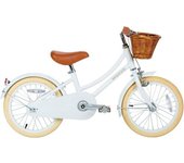 Banwood Bici clásica blanco acero con pedales niños 4-7 años