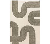 Novatrend Alfombra moderna tufted a mano en lana  verde 160x230 cm