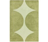Novatrend Alfombra moderna tufted a mano en lana  verde 160x230 cm