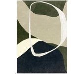 Novatrend Alfombra moderna tufted a mano en lana  verde 120x170 cm