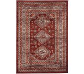 Un amour de tapis Alfombra oriental ideal para un dormitorio, roja 190x280