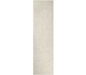 Wecon Home Alfombra de salón tufting a mano natural y beige 80x300