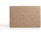 Matris Cabecero ágata para cama de 105 de tela camel 115x115x8
