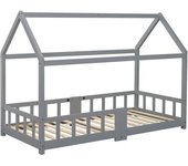 Urban Meuble Cama infantil de 90 x 200 cm en madera gris sin colchón.