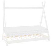 ML-Design Cama para niños madera pino blanca con colchón 160x80cm
