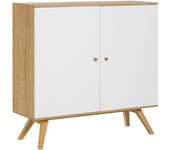 Calicosy Aparador 2 puertas y 6 baldas interiores l120 cm - blanco