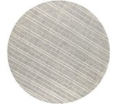 Wecon Home Alfombra redonda gris y crudo diseño tuftado a mano en relieve 180 rd