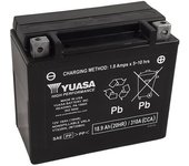 YUASA Batería   W/C sin mantenimiento activada de fábrica - YTX20HL FA Batería de alto rendimiento libre de mantenimiento -