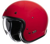 HJC V31 Solid Retro Casco Jet - Rojo (XS 54 55)