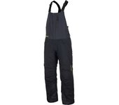 Klim Keweenaw 2025 Pantalones con tirantes impermeables para motos de nieve - Negro Gris Amarillo (XL)