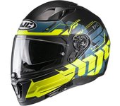 HJC i70 Alligon Casco - Negro Amarillo (S)