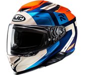 HJC RPHA 71 Cozad Casco - Blanco Azul Naranja (M)